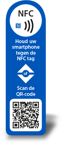 NFC-sticker met QR-code